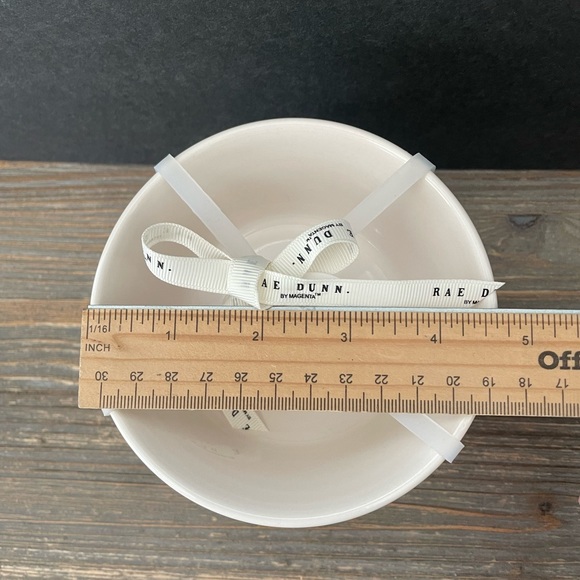 Rae Dunn White Cilantro and Onion Bowl Set Artisan by Magenta Ceramic NEW LL - Picture 5 of 6
